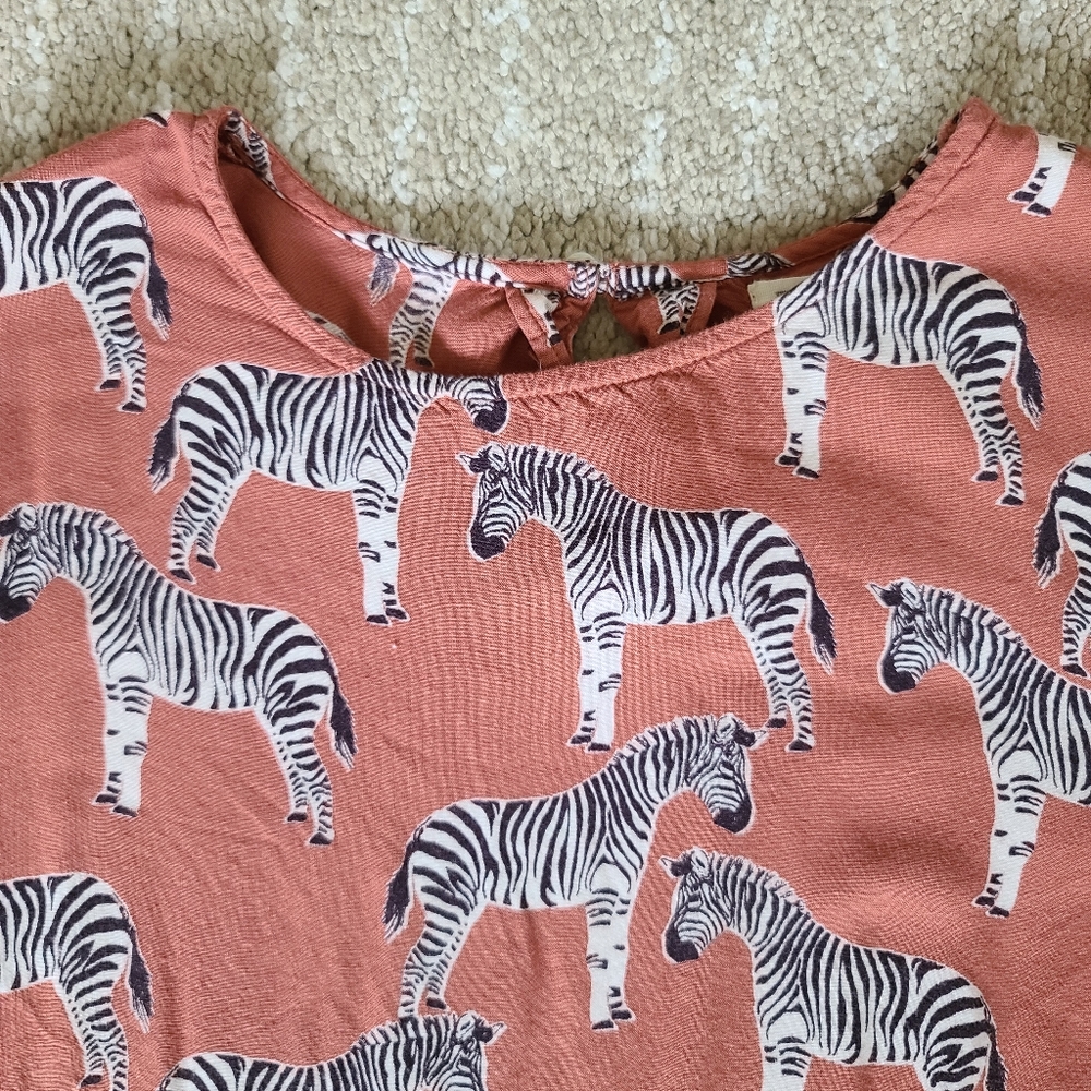 Flowy zebra blouse